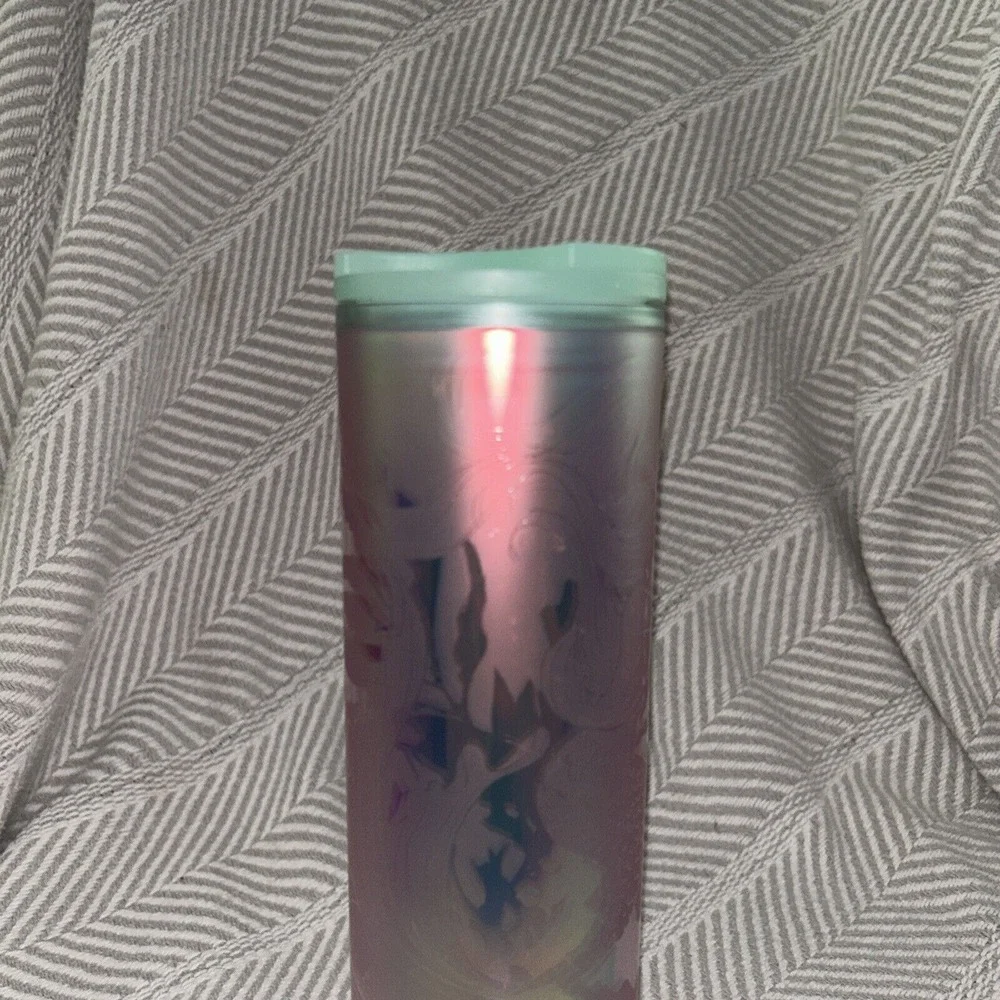 Starbucks 2022 Iridescent Mermaid Siren‎ Soft Touch Hot and Cold Tumbler 16oz C1